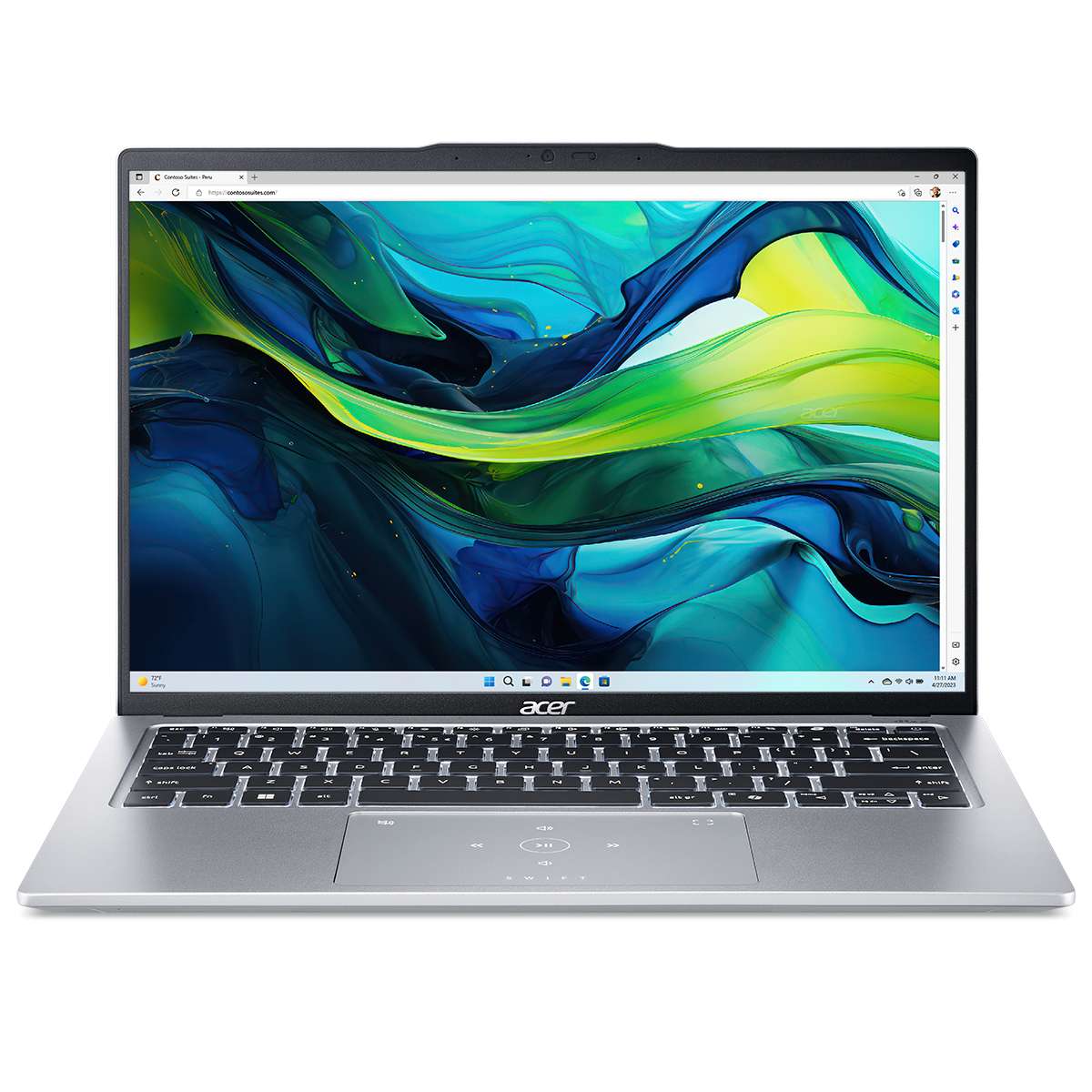 Notebook Acer Swift Go 14 Intel Core Ultra 5 512GB SSD 16GB Ram Windows 11 Silver